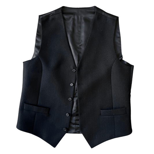 Regent - Pig Waistcoat – Black Tweed - Regent Tailoring Salisbury