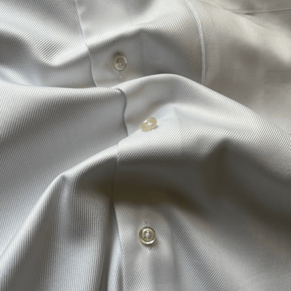 Regent - 'Pogo' - Twill Shirt - White Grandad Collar - Regent Tailoring Salisbury