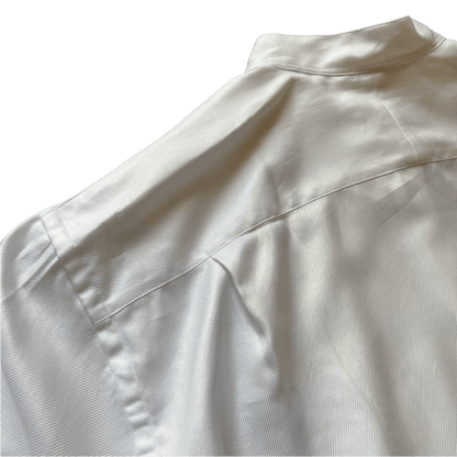 Regent - 'Pogo' - Twill Shirt - White Grandad Collar - Regent Tailoring Salisbury