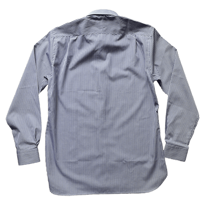 Regent - Poplin Shirt - Blue Gingham Shirt - Regent Tailoring Salisbury