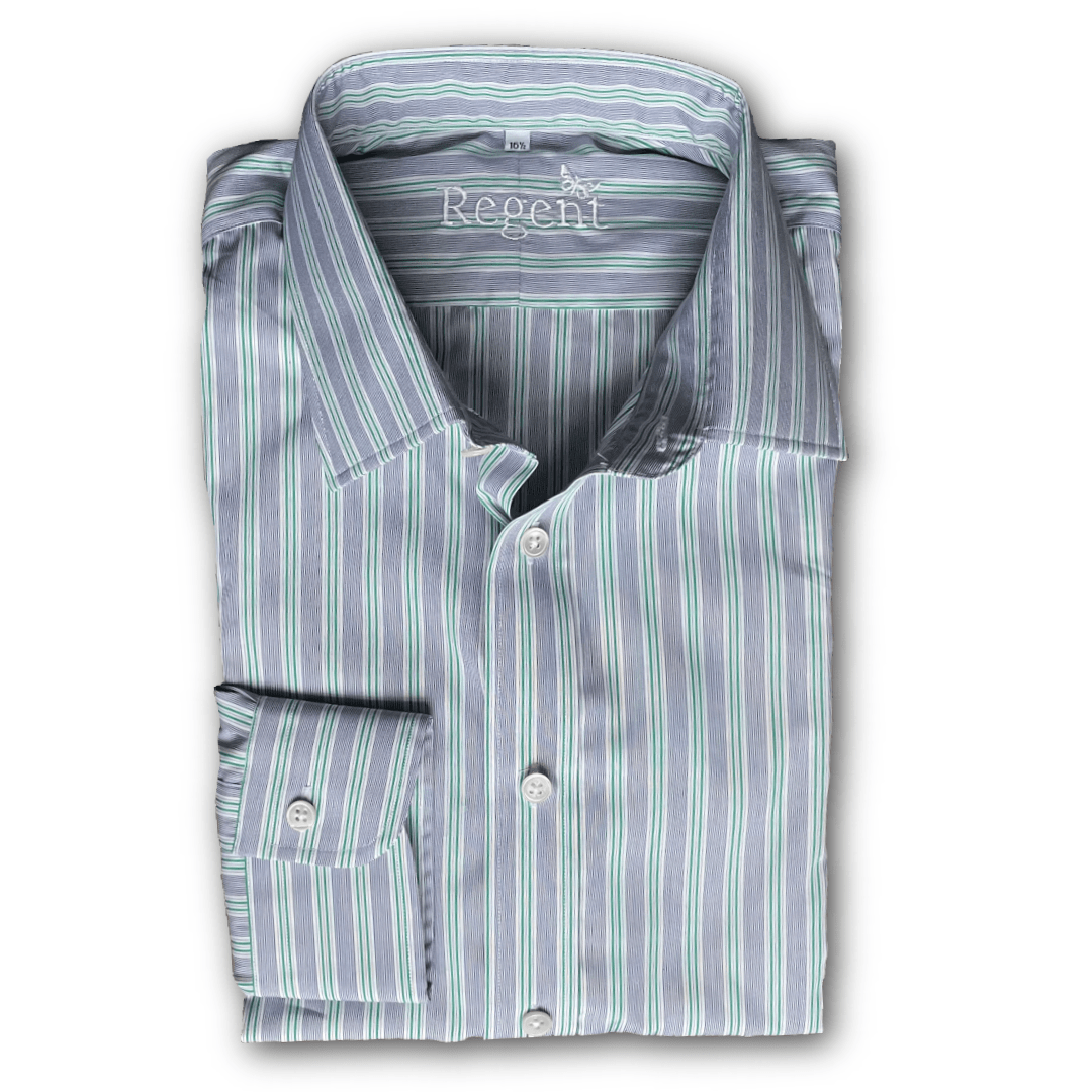 Regent - Prune- Twill - Multi Stripe - Regent Tailoring Salisbury
