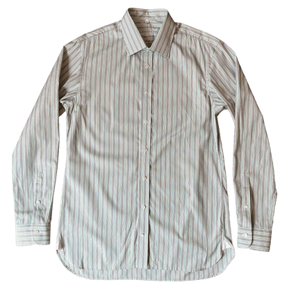 Regent - Prune- Twill - Multi Stripe - Regent Tailoring Salisbury