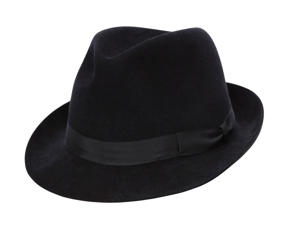 Regent Racing Trilby - Fur Felt, Mac Murray - Black - Regent Tailoring Salisbury