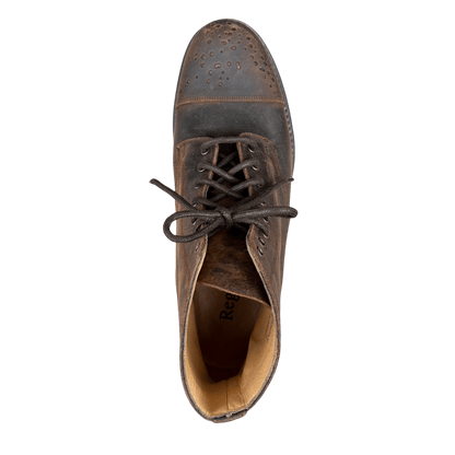 Regent - 'Roger' - Buckshot Brogue Derby Boot - Wax Leather - Regent Tailoring Salisbury