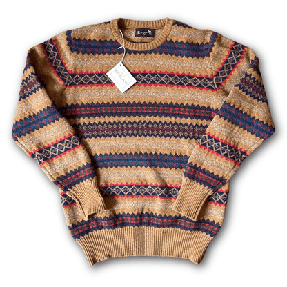 Regent - Round Neck Jumper - Geelong - Fair Isle Pattern - Regent Tailoring Salisbury
