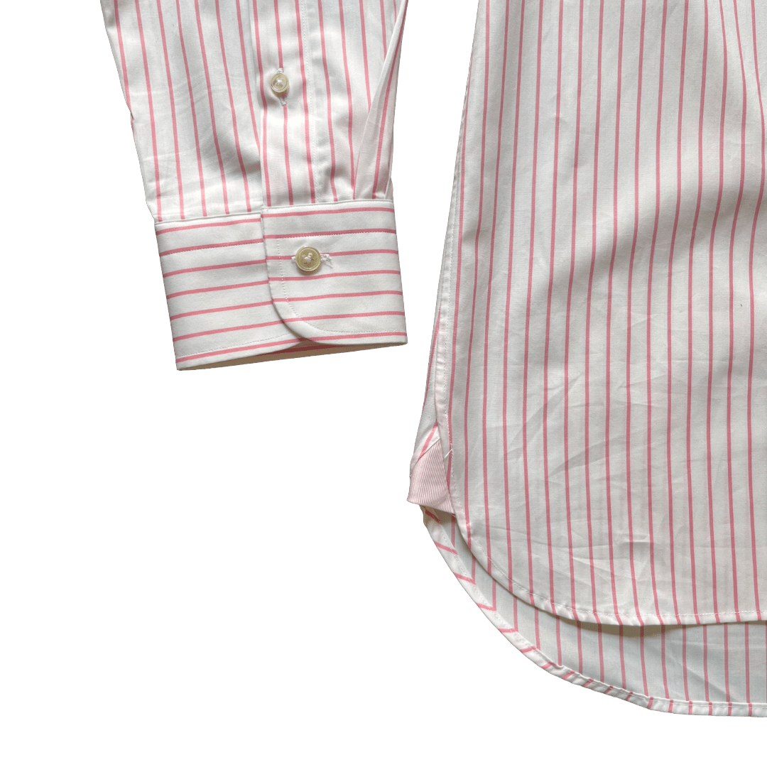 Regent- 'Rupert' - Twill Shirt - Pink Stripe - Regent Tailoring Salisbury