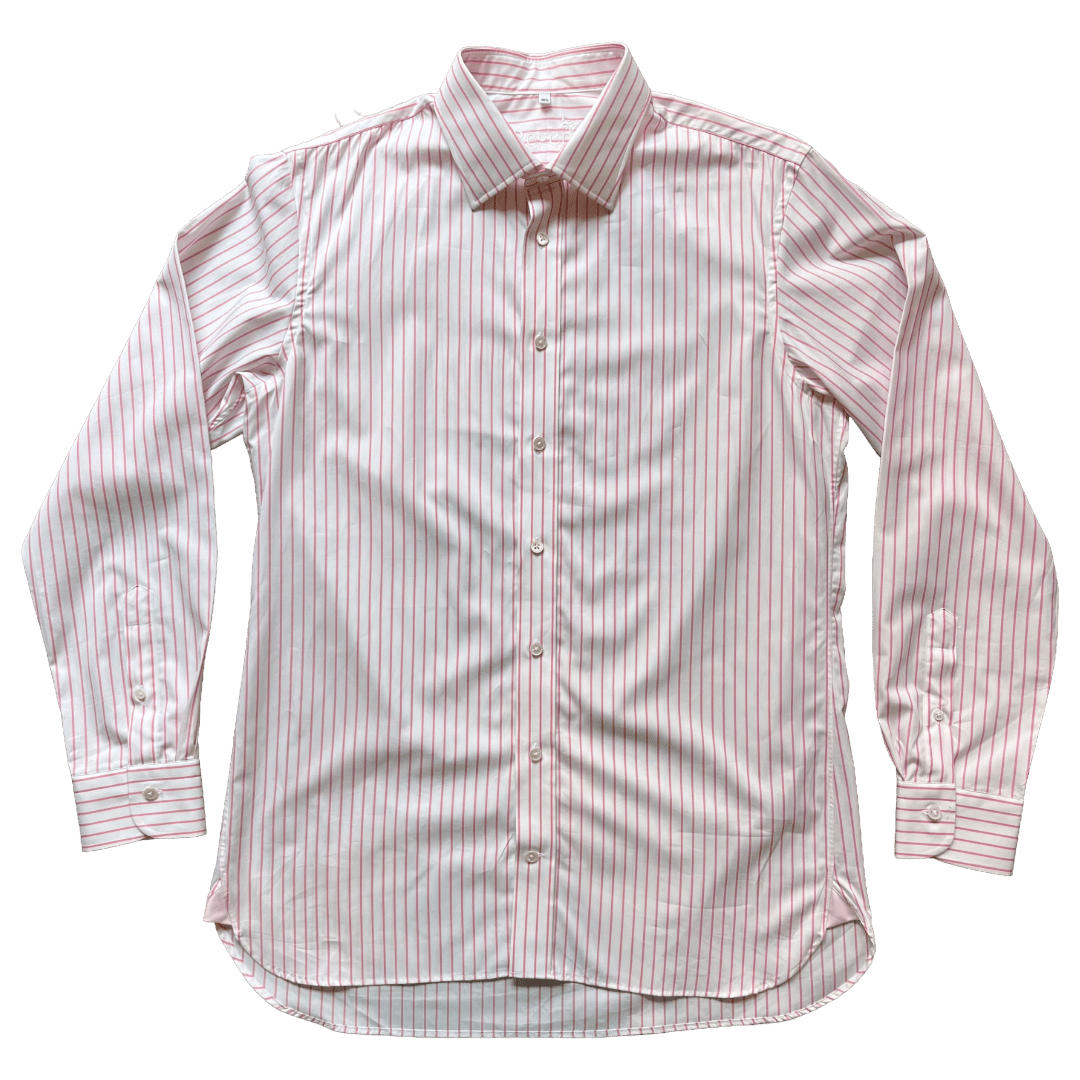 Regent- 'Rupert' - Twill Shirt - Pink Stripe - Regent Tailoring Salisbury