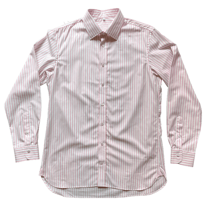 Regent- 'Rupert' - Twill Shirt - Pink Stripe - Regent Tailoring Salisbury