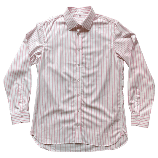 Regent- 'Rupert' - Twill Shirt - Pink Stripe - Regent Tailoring Salisbury