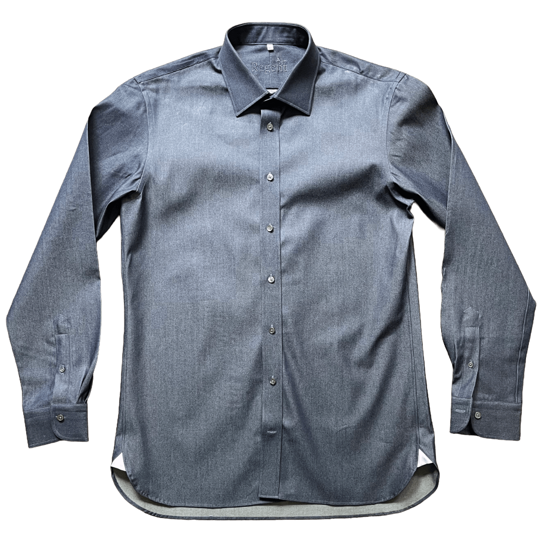 Regent - 'Scott' - Denim Shirt - Regent Tailoring Salisbury