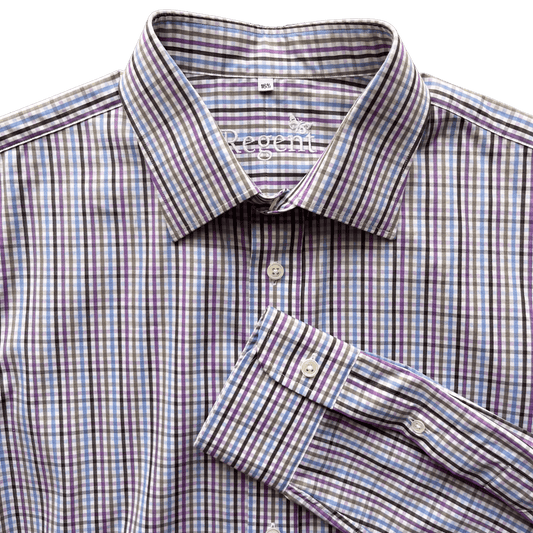 Regent Shirt - 'Giles' - Twill Shirt - Country Check - Regent Tailoring Salisbury