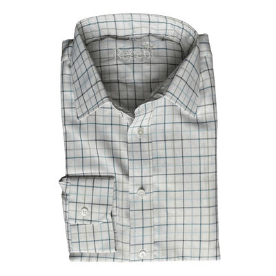 Regent Shirt- Pigeon - Twill - Country Check