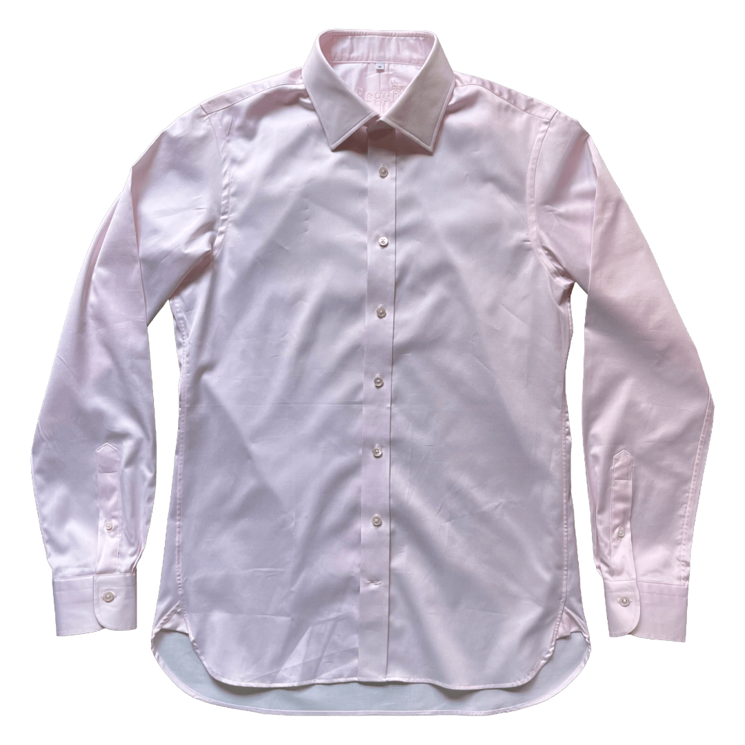 Regent - 'Shrimp' - Poplin Shirt - Pink - Regent Tailoring Salisbury