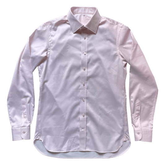 Regent - 'Shrimp' - Poplin Shirt - Pink - Regent Tailoring Salisbury