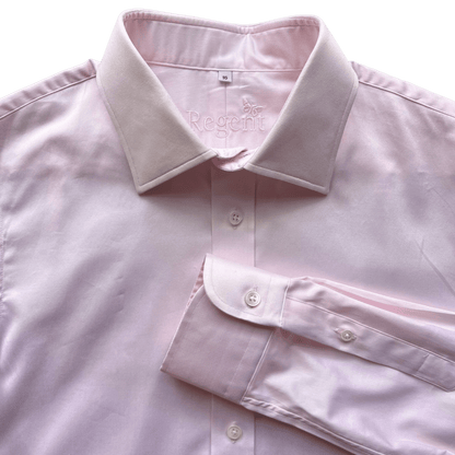 Regent - 'Shrimp' - Poplin Shirt - Pink - Regent Tailoring Salisbury