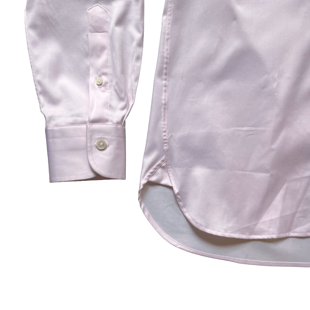Regent - 'Shrimp' - Poplin Shirt - Pink - Regent Tailoring Salisbury