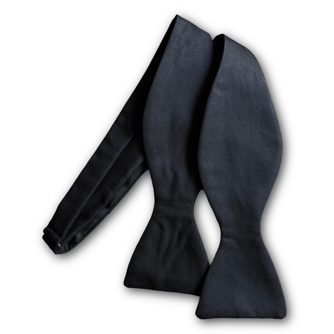 Regent - Silk Bow Tie - Black - Regent TailoringRegent