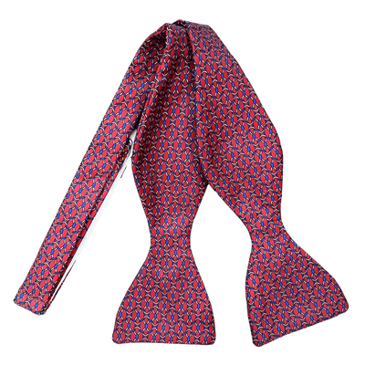 Regent - Silk Bow Tie - Sea Nott - Red/Navy/White