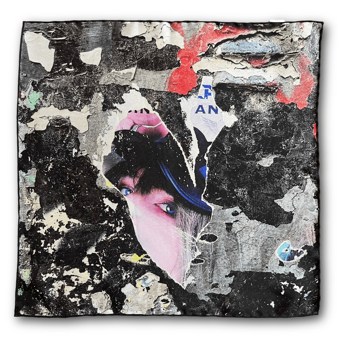 Regent - Silk Pocket Square - Graffiti Eye - Regent Tailoring Salisbury