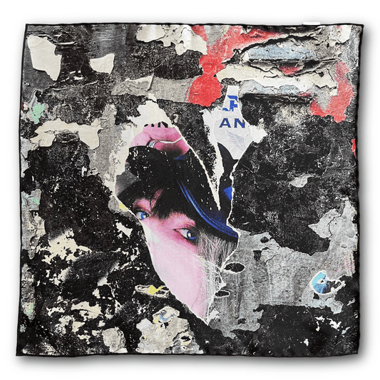 Regent - Silk Pocket Square - Graffiti Eye - Regent Tailoring Salisbury