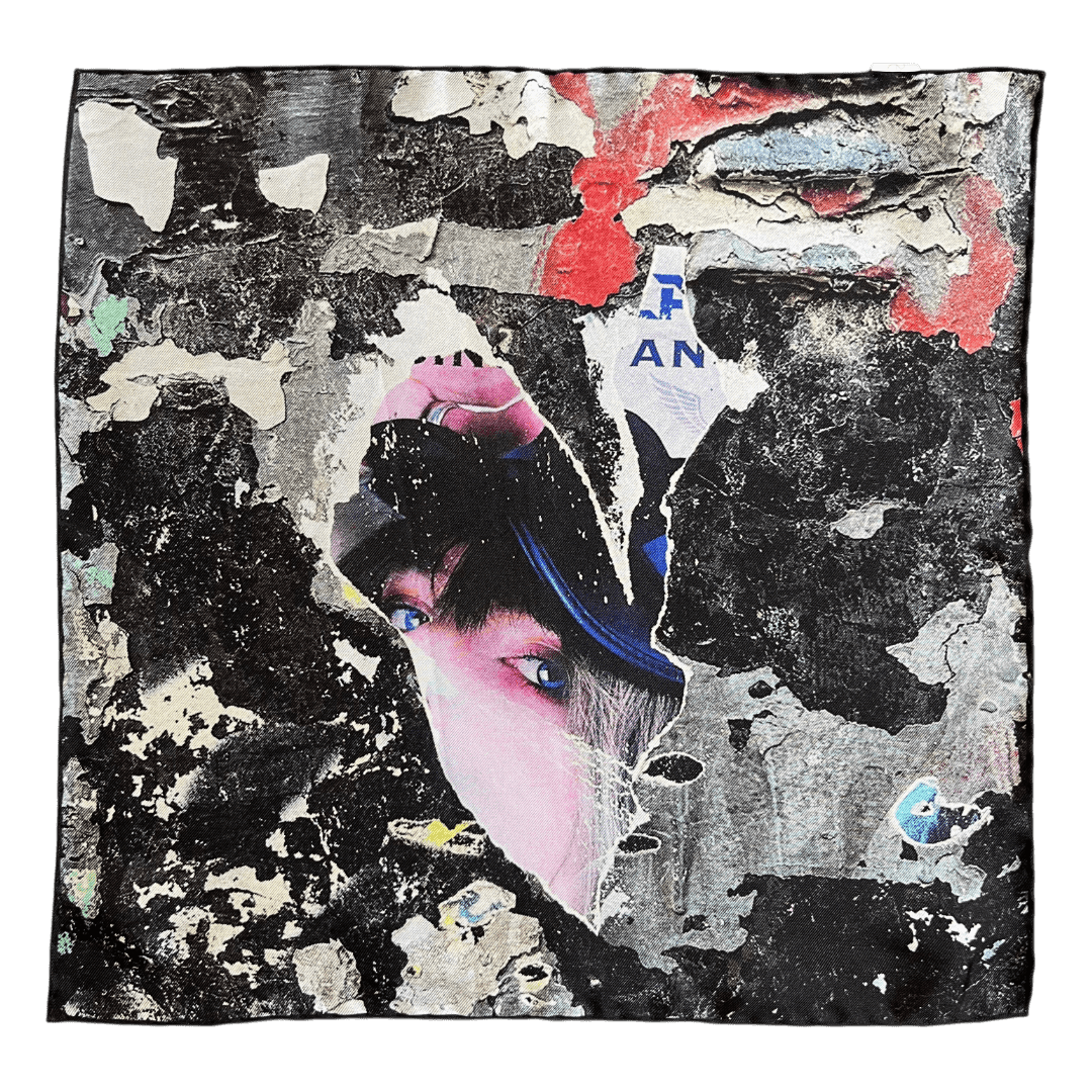 Regent - Silk Pocket Square - Graffiti Eye - Regent Tailoring Salisbury