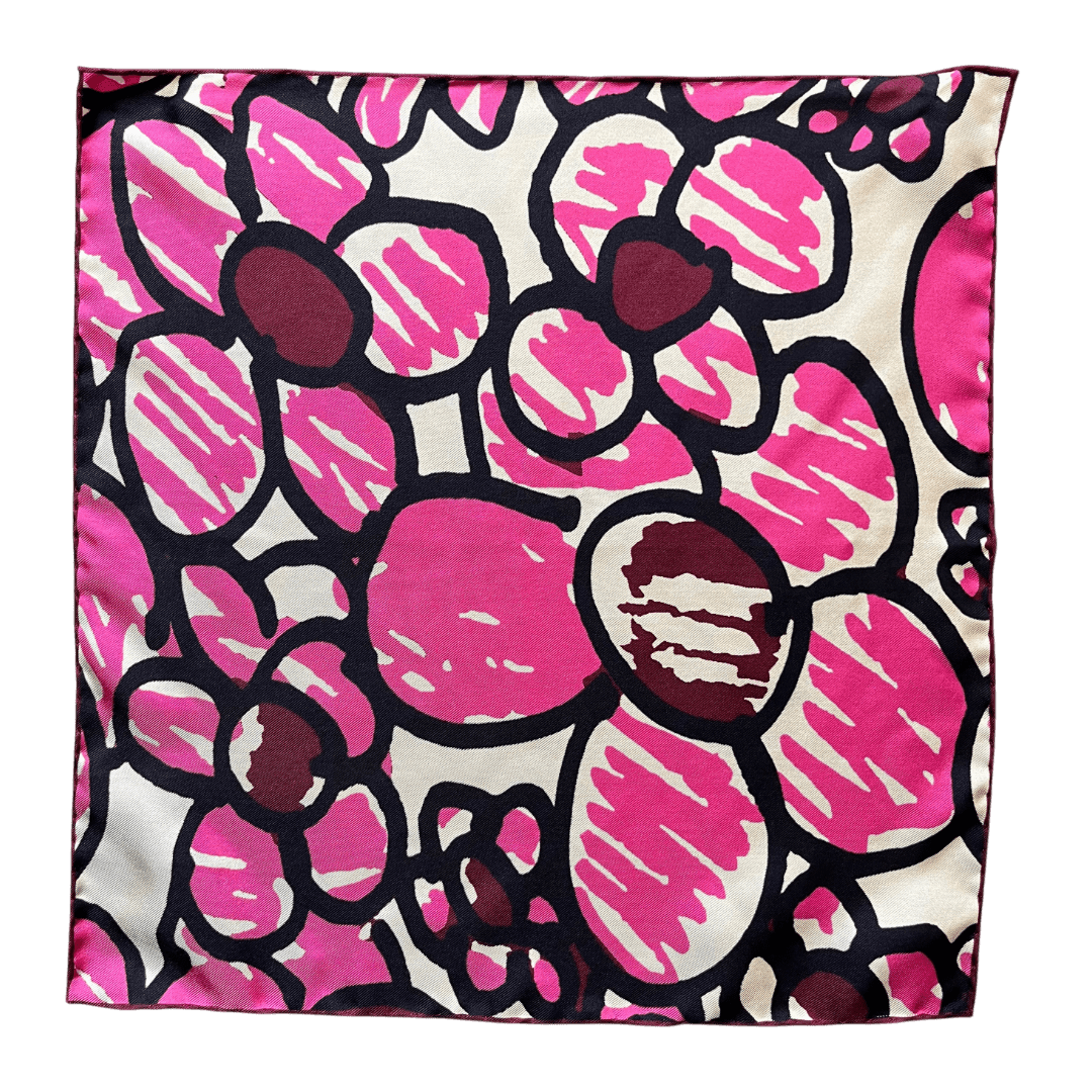 Regent - Silk Pocket Square - Pink Daisy - Regent Tailoring Salisbury