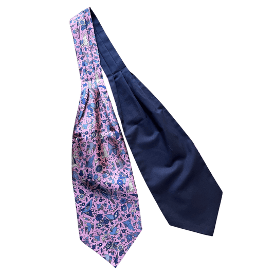 Regent - Silk/Cotton Cravat - Country Animal - Pink - Regent Tailoring Salisbury
