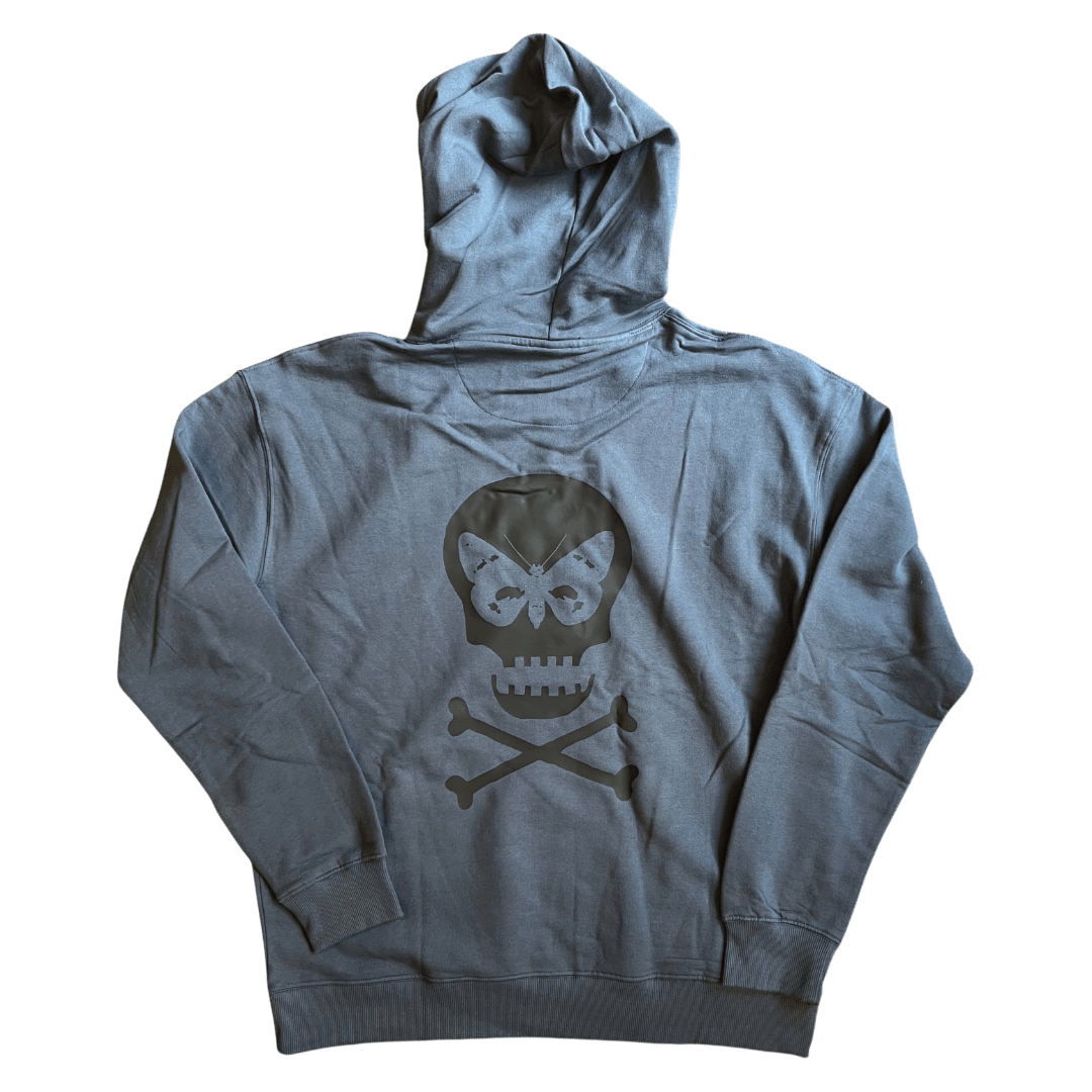 Regent Skull Hoodie - Denim/Black - Regent Tailoring Salisbury