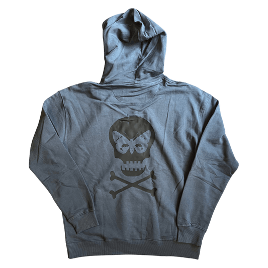 Regent Skull Hoodie - Denim/Black - Regent Tailoring Salisbury