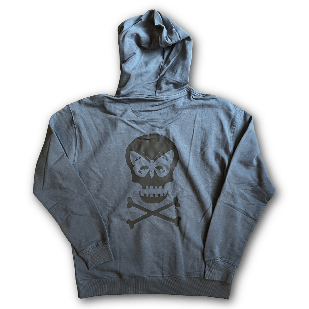 Regent Skull Hoodie - Denim/Black - Regent TailoringRegent