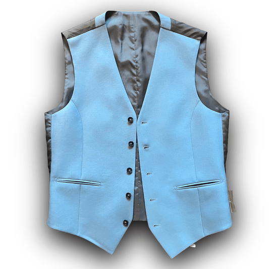Regent - Sky Blue Waistcoat - Wool - Regent Tailoring Salisbury