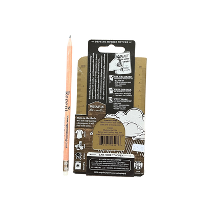 Regent Tailoring Rite in the Rain all-weather notebook packaging with instructions and a wooden pencil