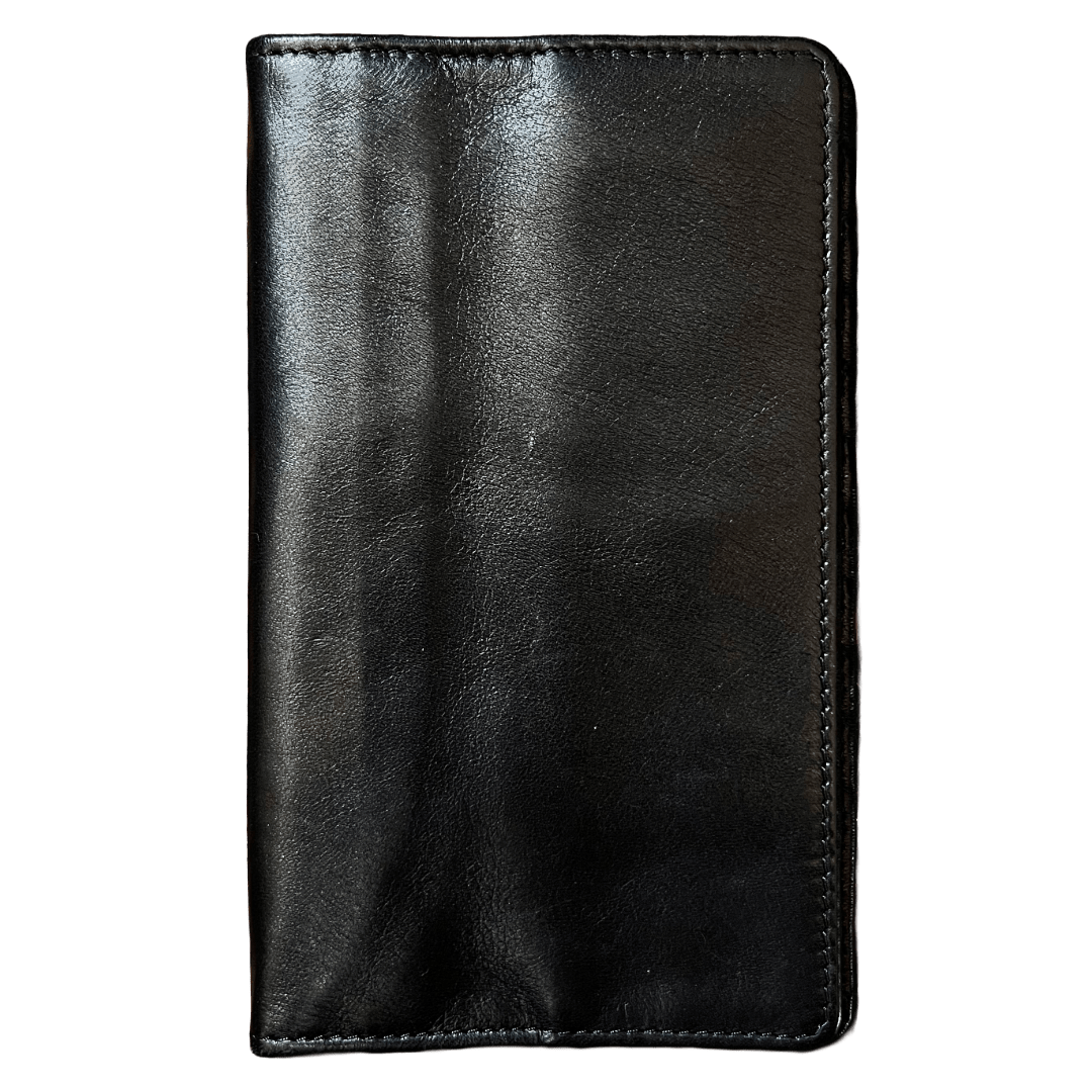 Regent - Tall Leather Wallet - Black - Regent Tailoring Salisbury