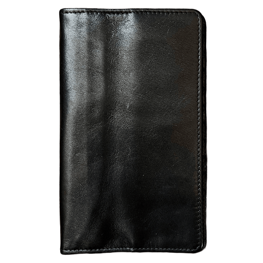 Regent - Tall Leather Wallet - Black - Regent Tailoring Salisbury