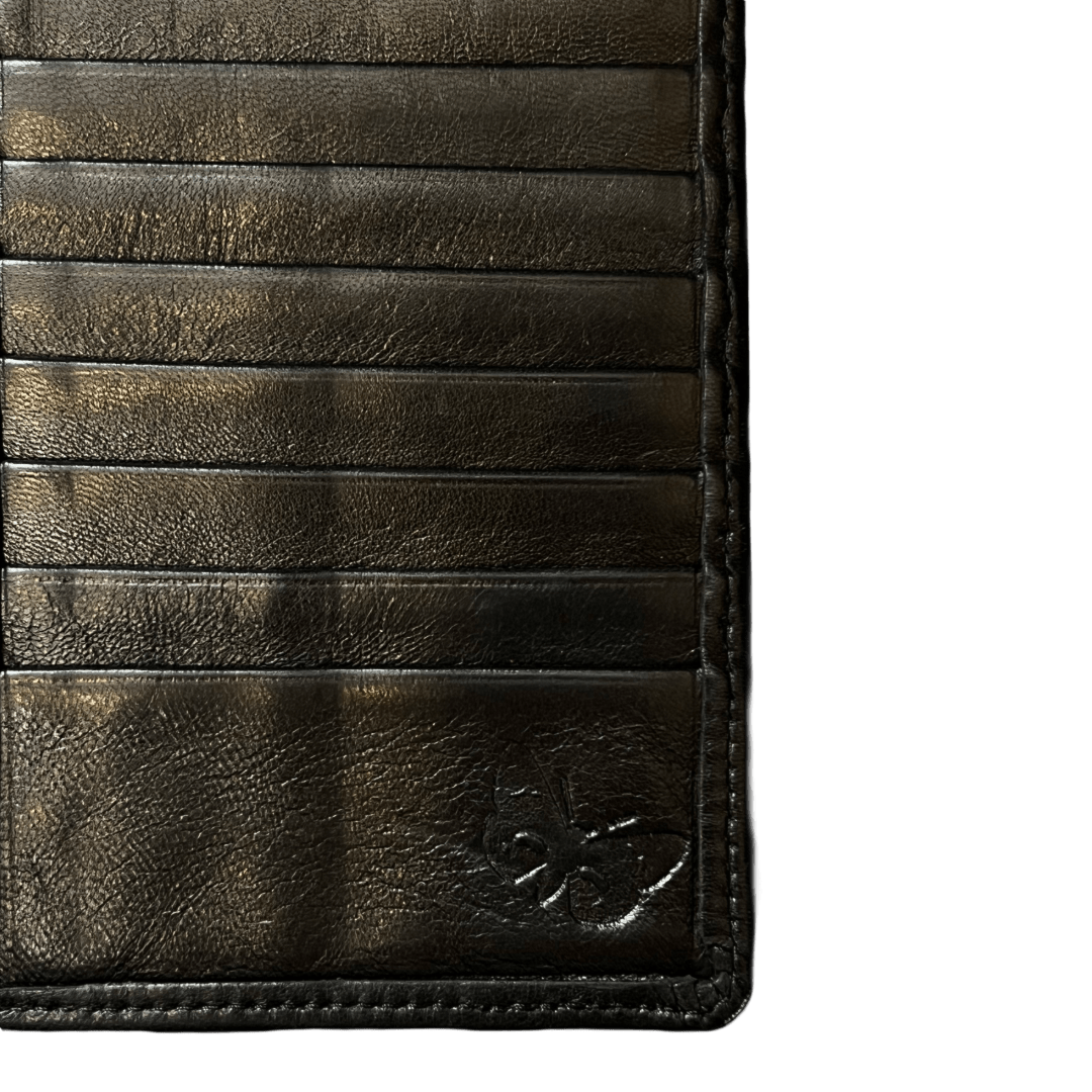 Regent - Tall Leather Wallet - Black - Regent Tailoring Salisbury