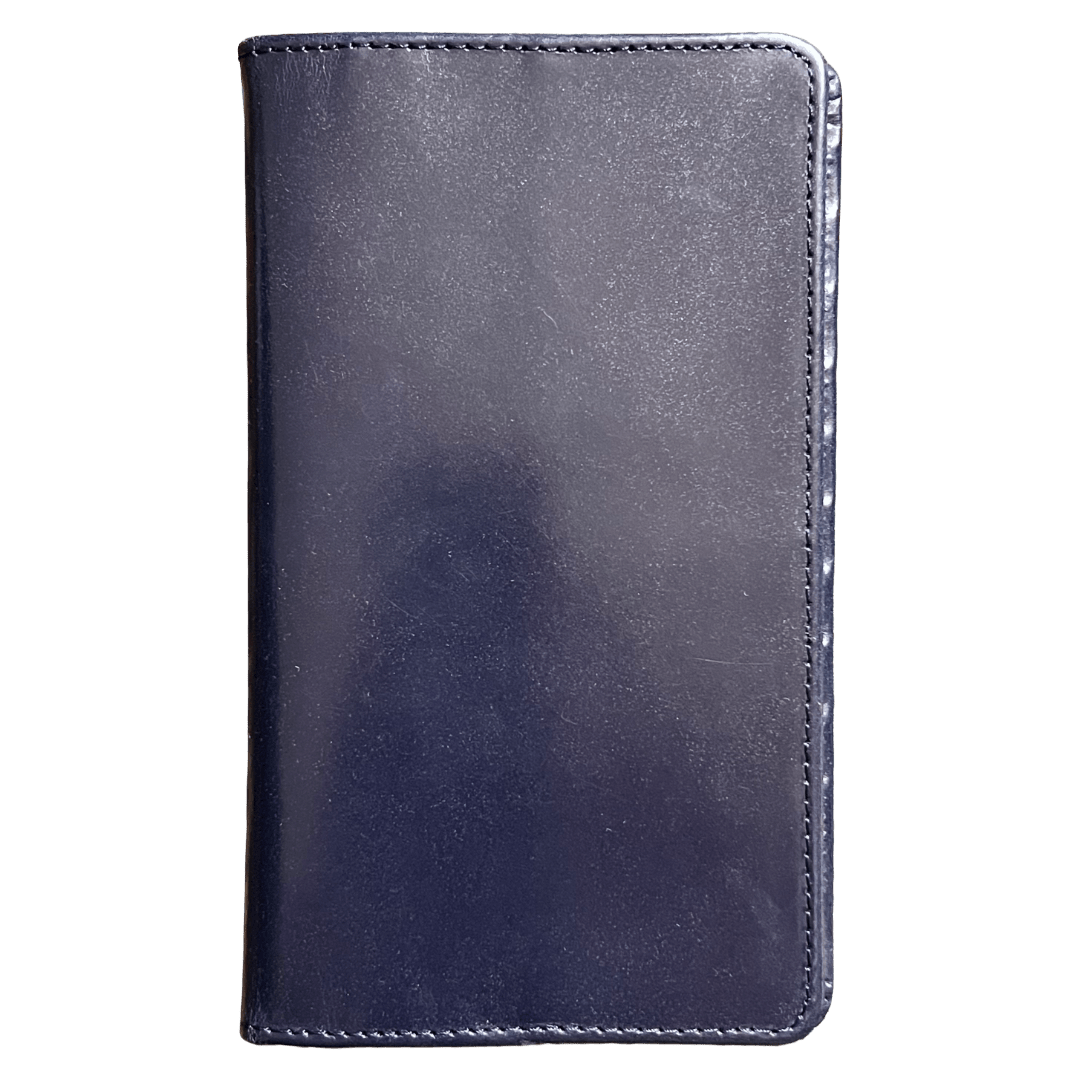 Regent - Tall Leather Wallet - Navy - Regent Tailoring Salisbury