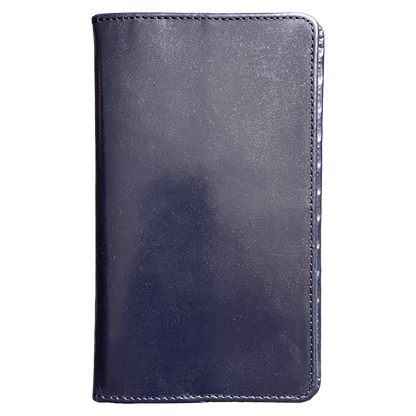 Regent - Tall Leather Wallet - Navy - Regent Tailoring Salisbury