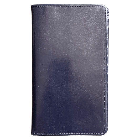 Regent - Tall Leather Wallet - Navy - Regent Tailoring Salisbury
