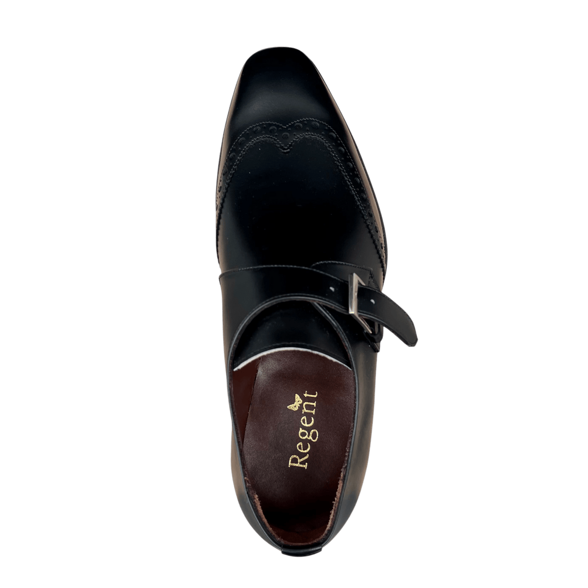 Regent - 'The Monk' Monk Strap Shoes - Black Calf Leather - Regent Tailoring Salisbury
