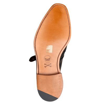 Regent - 'The Monk' Monk Strap Shoes - Black Calf Leather - Regent Tailoring Salisbury