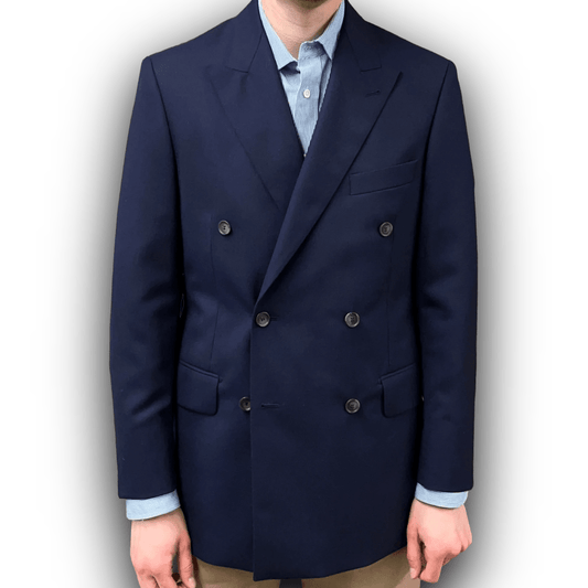 Regent -Thompson - Double-Breasted Blazer - 280g - Harrison's of Edinburgh cloth - Regent Tailoring Salisbury