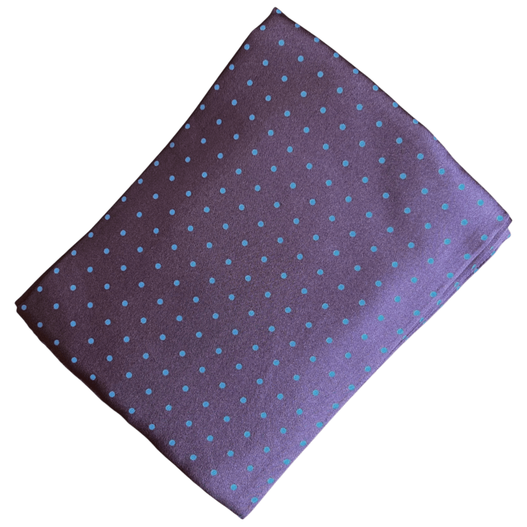 Regent - Tootal Scarf - Brown with Blue dots - Regent Tailoring Salisbury