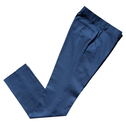 Regent - 'Williams' Trouser - Navy Blue Cavalry Twill - Regent Tailoring Salisbury