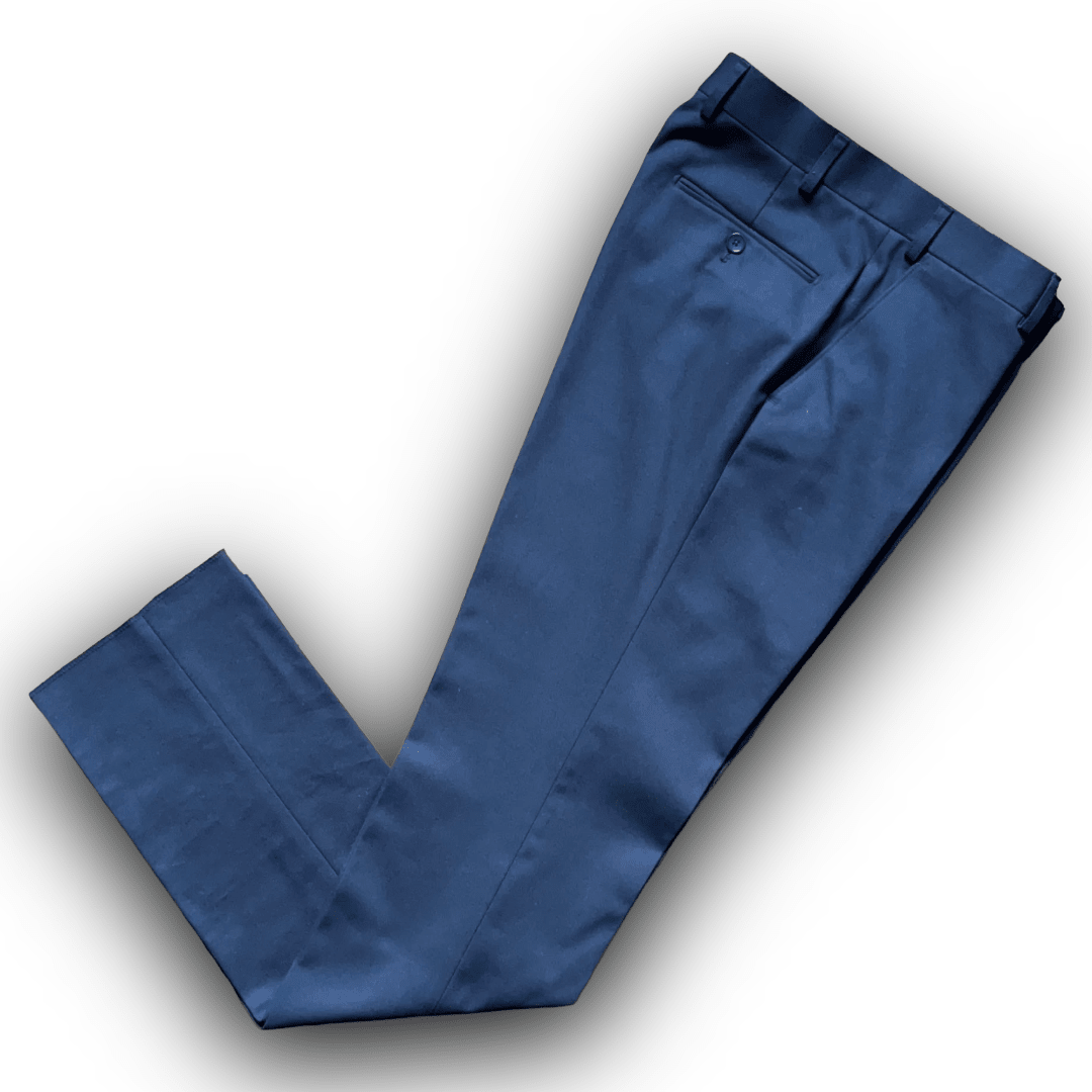 Regent - 'Williams' Trouser - Navy Blue Cavalry Twill - Regent TailoringRegent