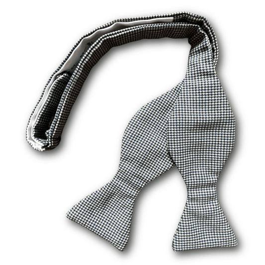 Regent - Wool Bow Tie - Dogtooth - Blue/Green/Cream - Regent TailoringRegent
