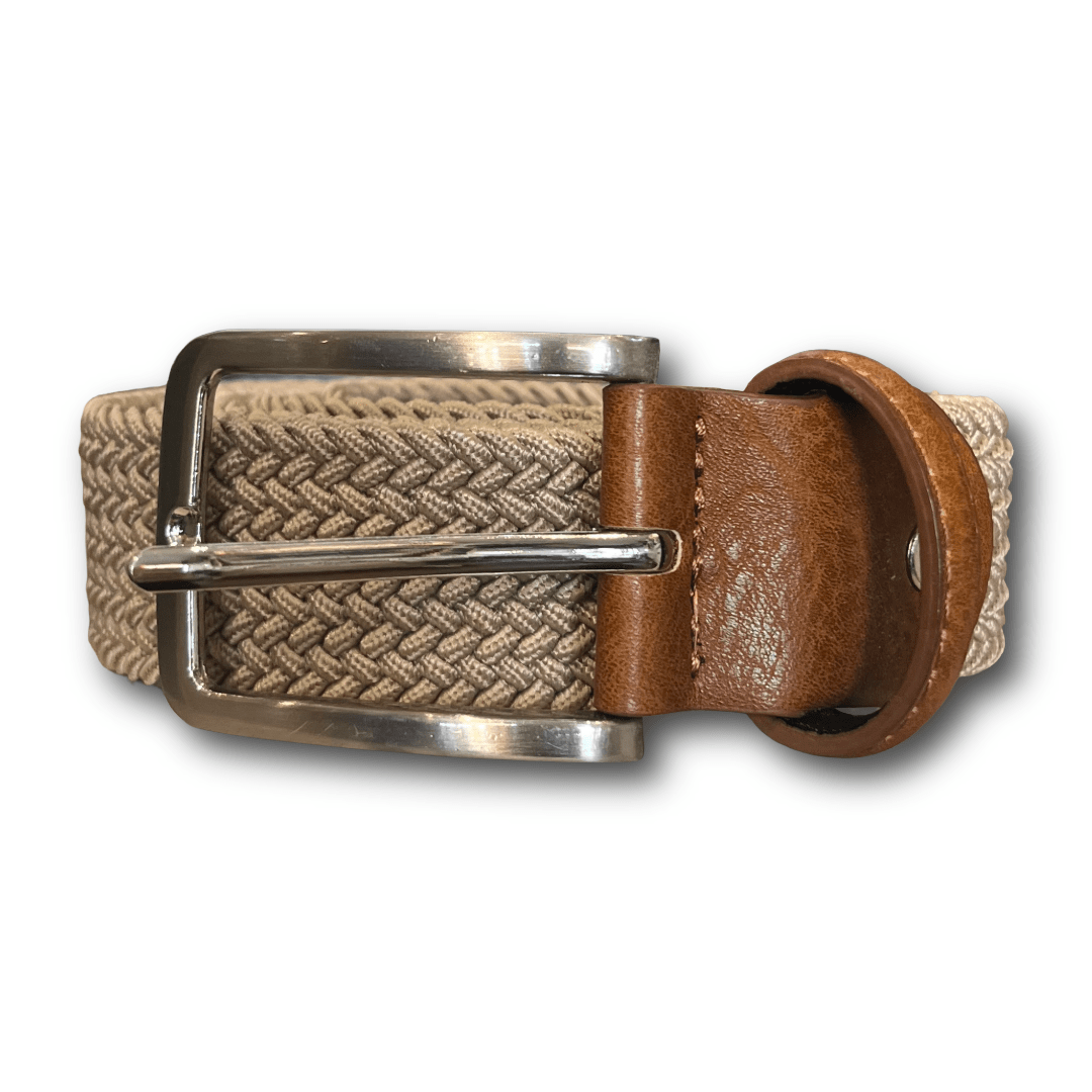 Regent - Woven Elastic belt - Beige - Regent TailoringRegent
