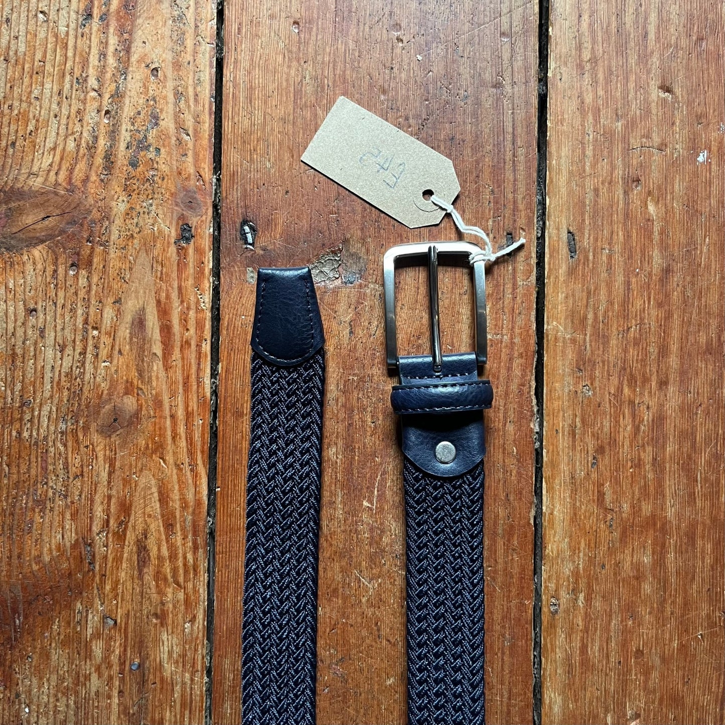 Regent - Woven Elastic Belt - Dark Navy - Regent TailoringRegent