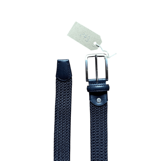 Regent - Woven Elastic Belt - Dark Navy - Regent Tailoring Salisbury