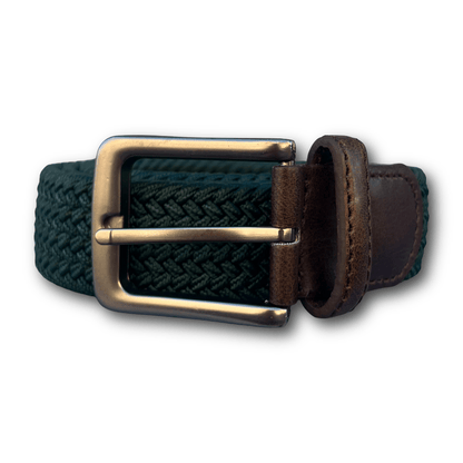Regent - Woven Elastic Belt - Forest Green - Regent TailoringRegent