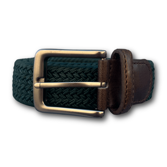 Regent - Woven Elastic Belt - Forest Green - Regent TailoringRegent